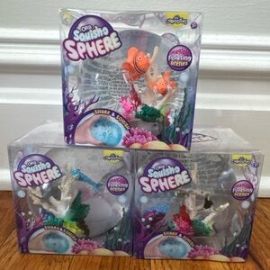 ORB Squishy Sphere Toy Set with Orange Fish - Pack of 3